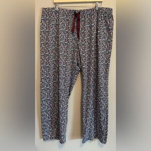 Lands' End Multicolor Floral‎ lounge Pants Women’s Size XXL